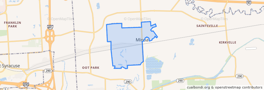 Mapa de ubicacion de Minoa.