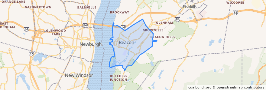 Mapa de ubicacion de Beacon.