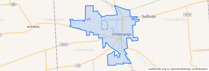 Mapa de ubicacion de Chittenango.