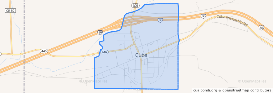 Mapa de ubicacion de Cuba.