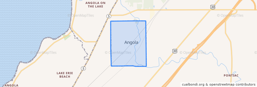 Mapa de ubicacion de Angola.