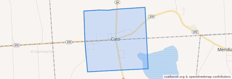 Mapa de ubicacion de Cato.