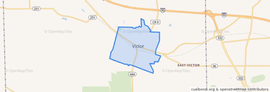 Mapa de ubicacion de Victor.