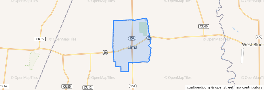 Mapa de ubicacion de Lima.