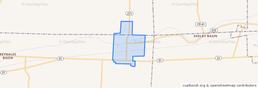 Mapa de ubicacion de Middleport.