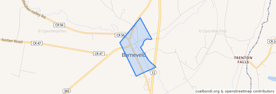 Mapa de ubicacion de Barneveld.