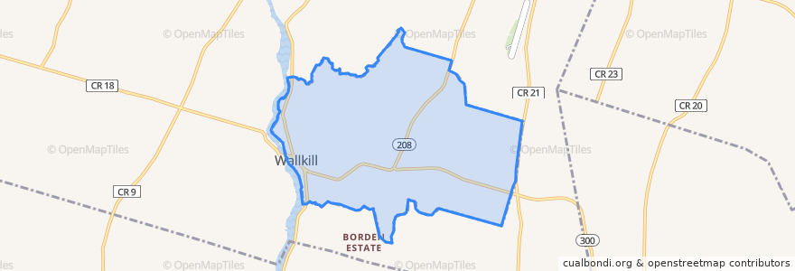Mapa de ubicacion de Wallkill.