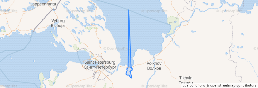 Mapa de ubicacion de Путиловское сельское поселение.