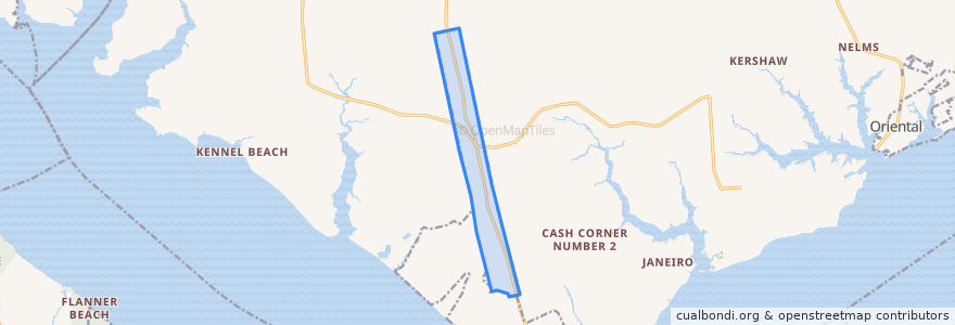 Mapa de ubicacion de Arapahoe.
