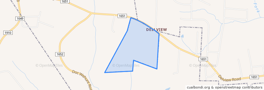 Mapa de ubicacion de Dellview.