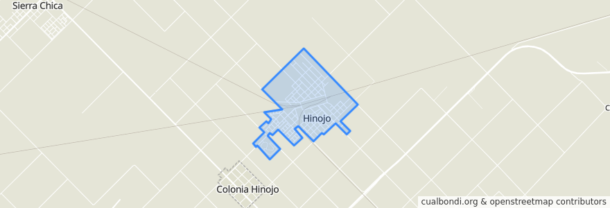 Mapa de ubicacion de Hinojo.