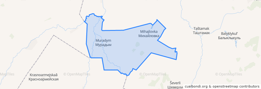 Mapa de ubicacion de Михайловский сельсовет.