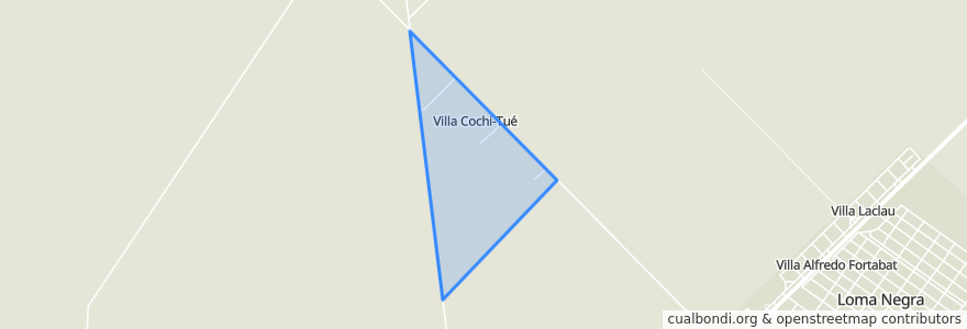 Mapa de ubicacion de Villa Cochi-Tue.