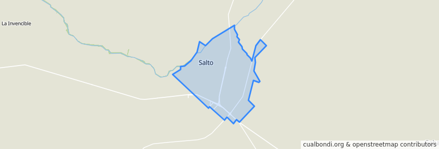 Mapa de ubicacion de Salto.