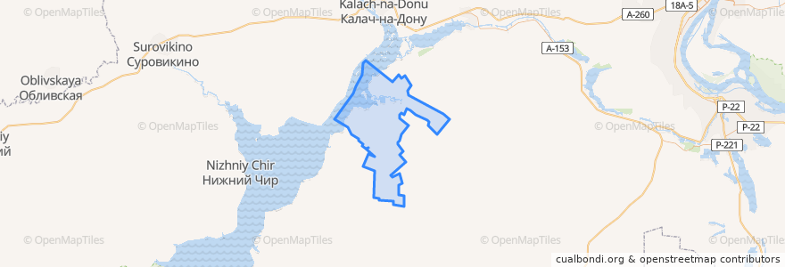 Mapa de ubicacion de Ляпичевское сельское поселение.