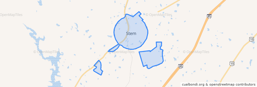 Mapa de ubicacion de Stem.