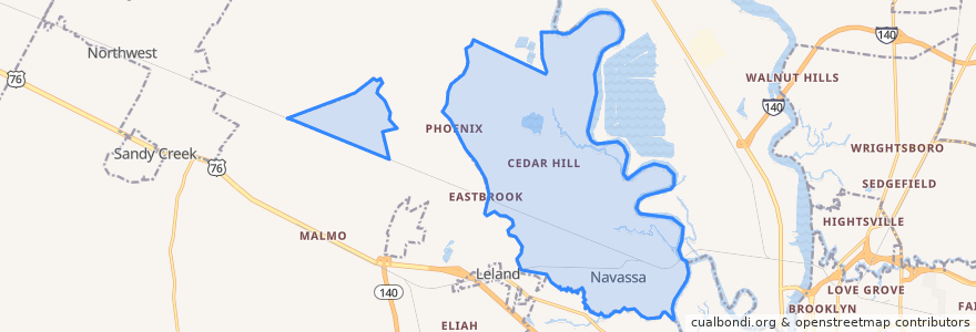 Mapa de ubicacion de Navassa.
