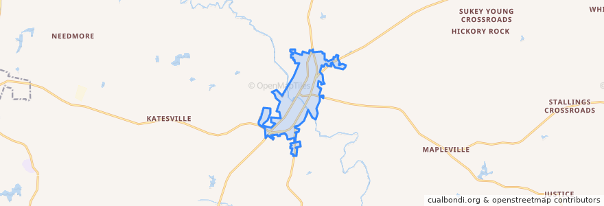 Mapa de ubicacion de Louisburg.