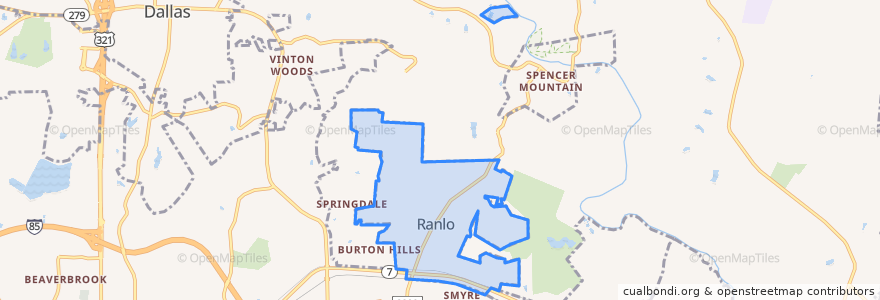 Mapa de ubicacion de Ranlo.
