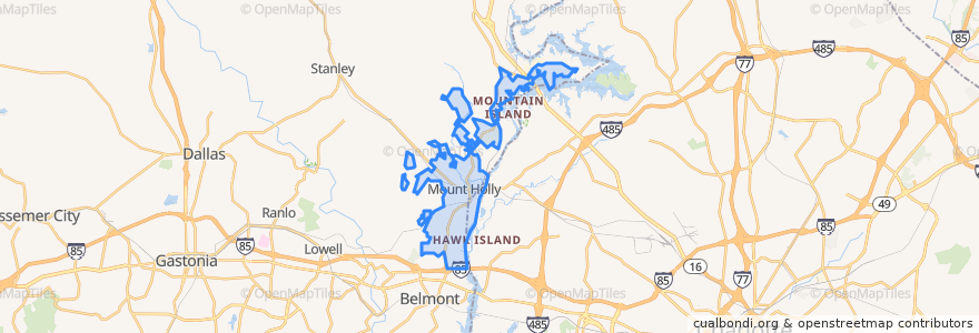 Mapa de ubicacion de Mount Holly.