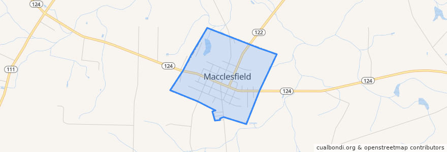 Mapa de ubicacion de Macclesfield.