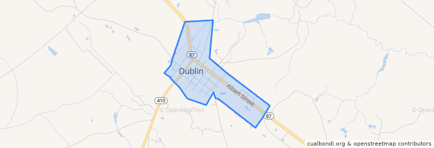 Mapa de ubicacion de Dublin.