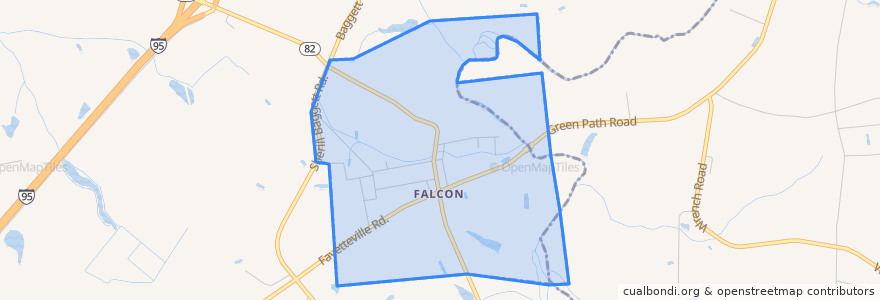 Mapa de ubicacion de Falcon.