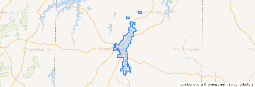 Mapa de ubicacion de Roxboro.