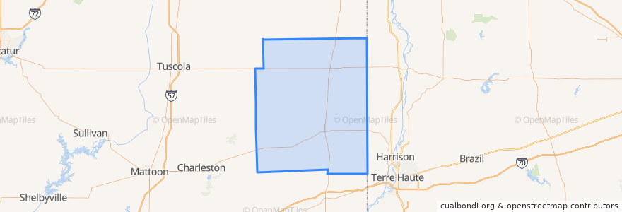 Mapa de ubicacion de Edgar County.