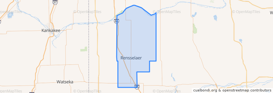 Mapa de ubicacion de Jasper County.