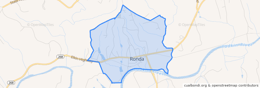 Mapa de ubicacion de Ronda.