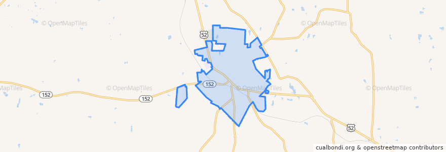 Mapa de ubicacion de Rockwell.