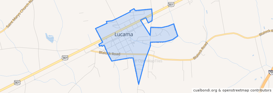 Mapa de ubicacion de Lucama.