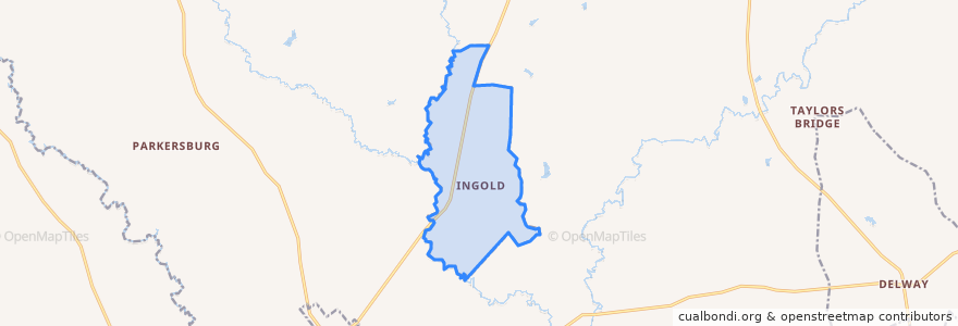Mapa de ubicacion de Ingold.