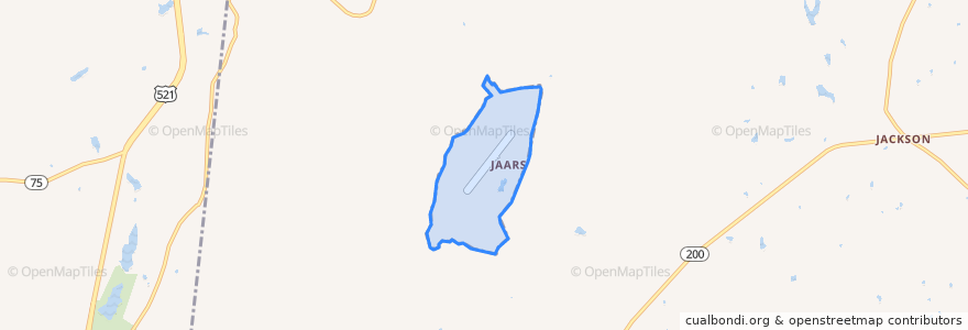 Mapa de ubicacion de JAARS.