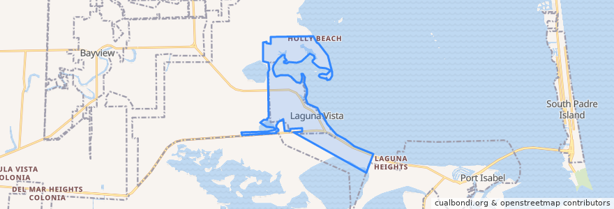 Mapa de ubicacion de Laguna Vista.