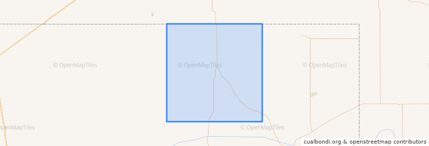 Mapa de ubicacion de Ochiltree County.