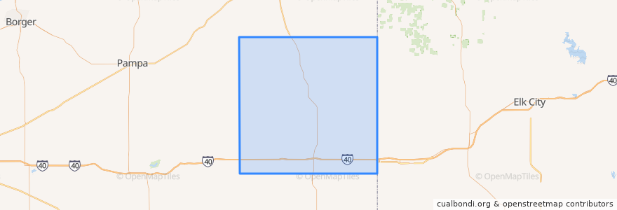 Mapa de ubicacion de Wheeler County.