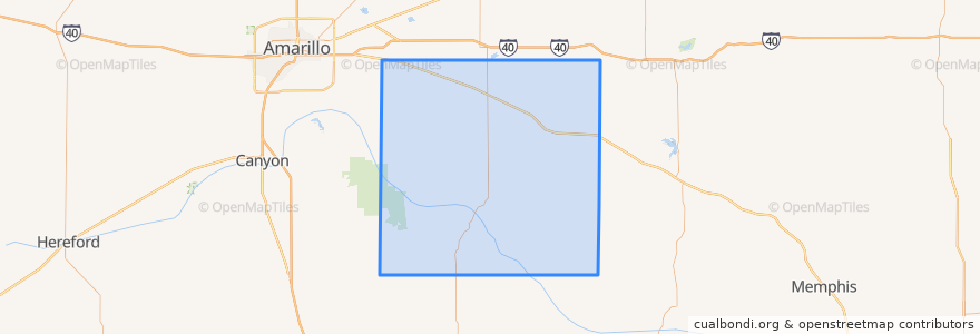 Mapa de ubicacion de Armstrong County.