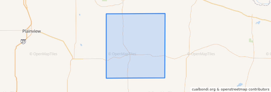 Mapa de ubicacion de Motley County.