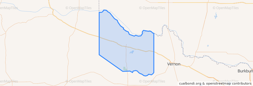 Mapa de ubicacion de Hardeman County.