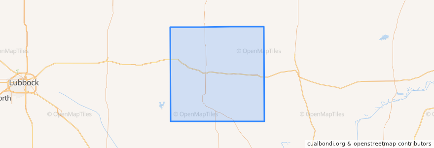 Mapa de ubicacion de Dickens County.