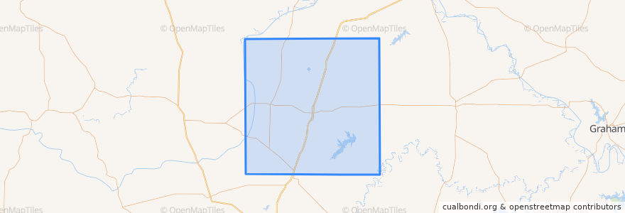 Mapa de ubicacion de Haskell County.