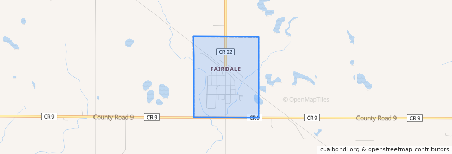 Mapa de ubicacion de Fairdale.