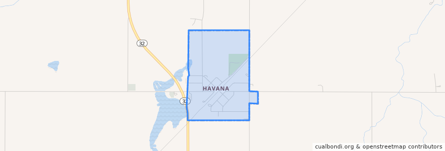 Mapa de ubicacion de Havana.