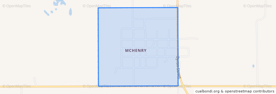 Mapa de ubicacion de McHenry.