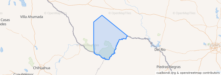 Mapa de ubicacion de Brewster County.