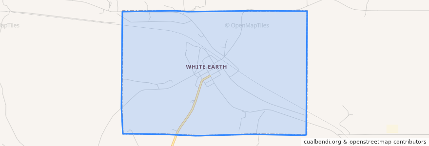 Mapa de ubicacion de White Earth.