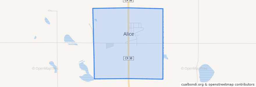 Mapa de ubicacion de Alice.