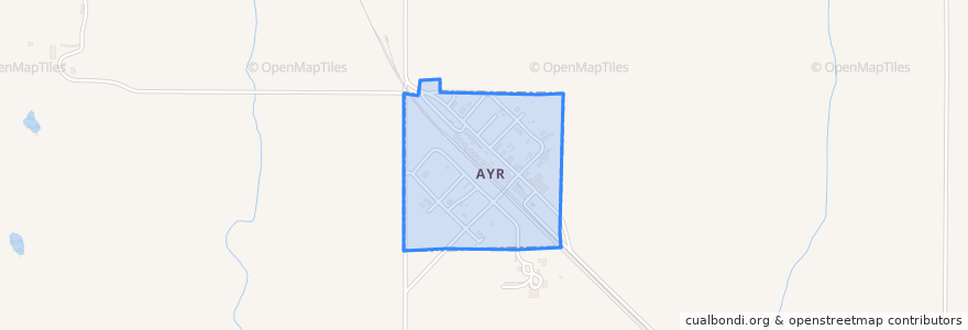 Mapa de ubicacion de Ayr.